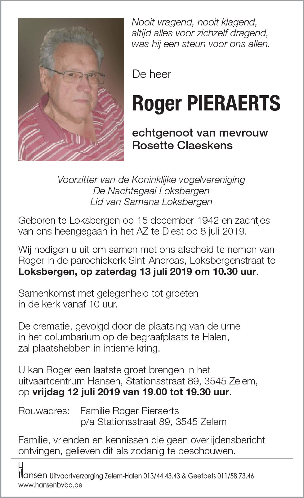 Roger PIERAERTS