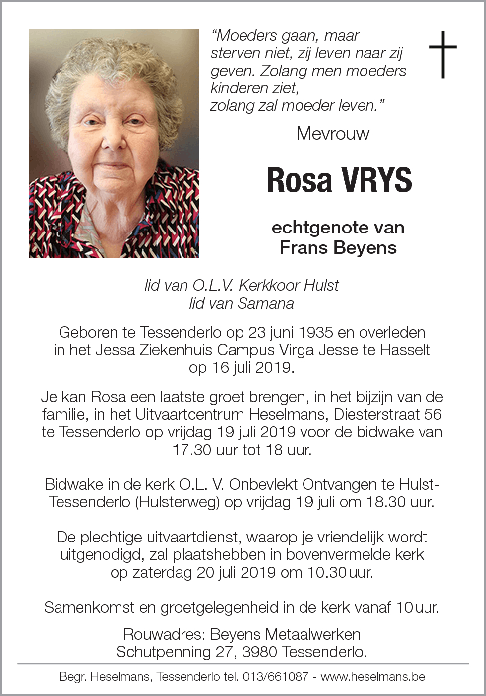 Rosa Vrys