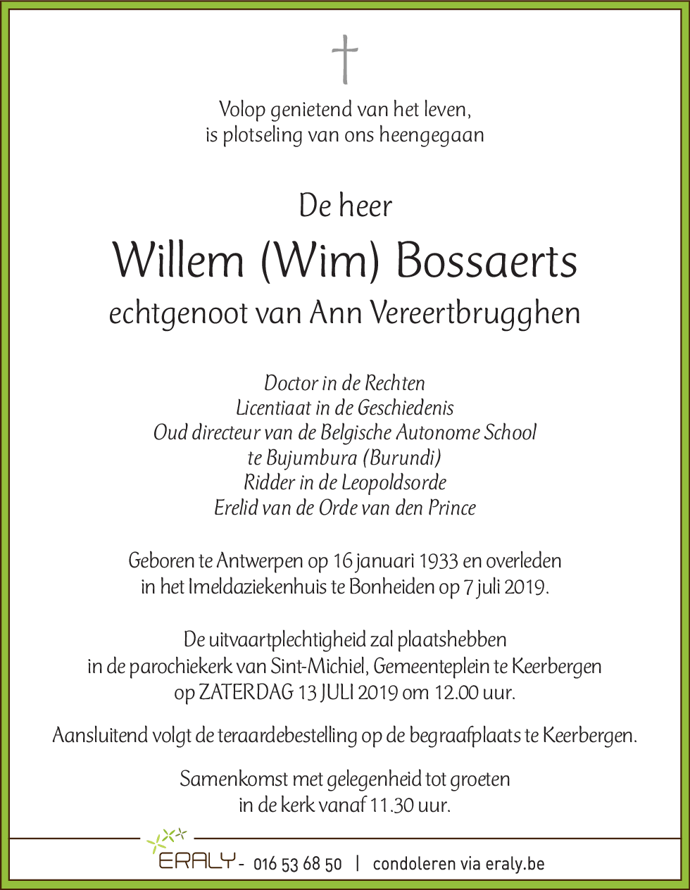 Willem Eugeen Bossaerts