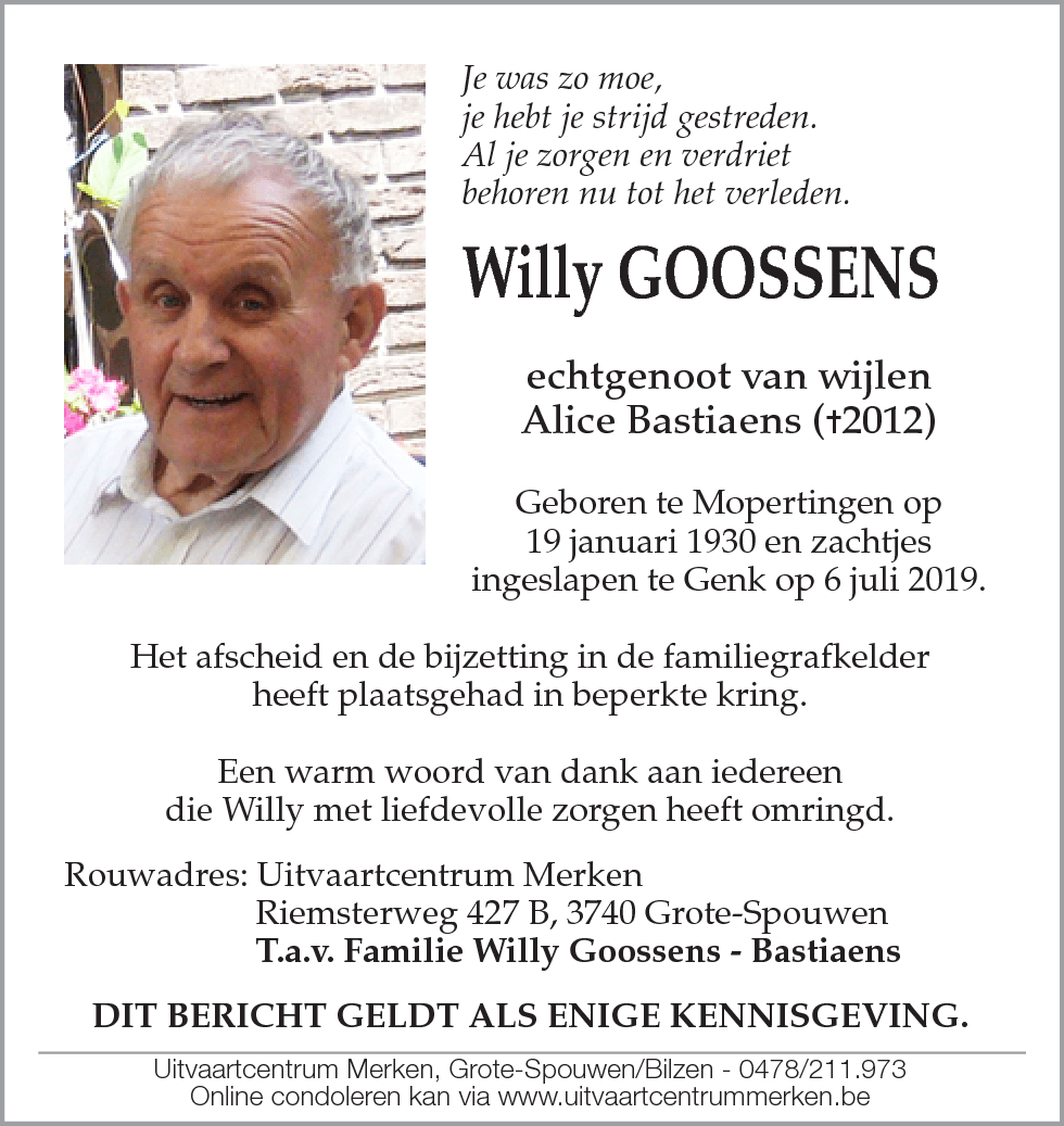 Willy Goossens
