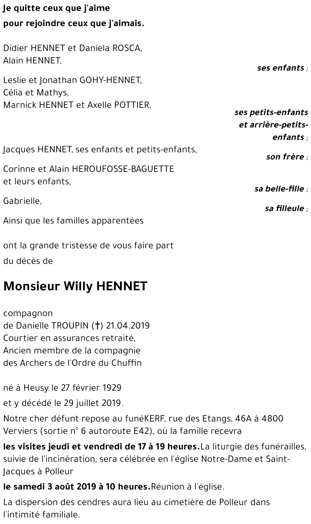 Willy HENNET