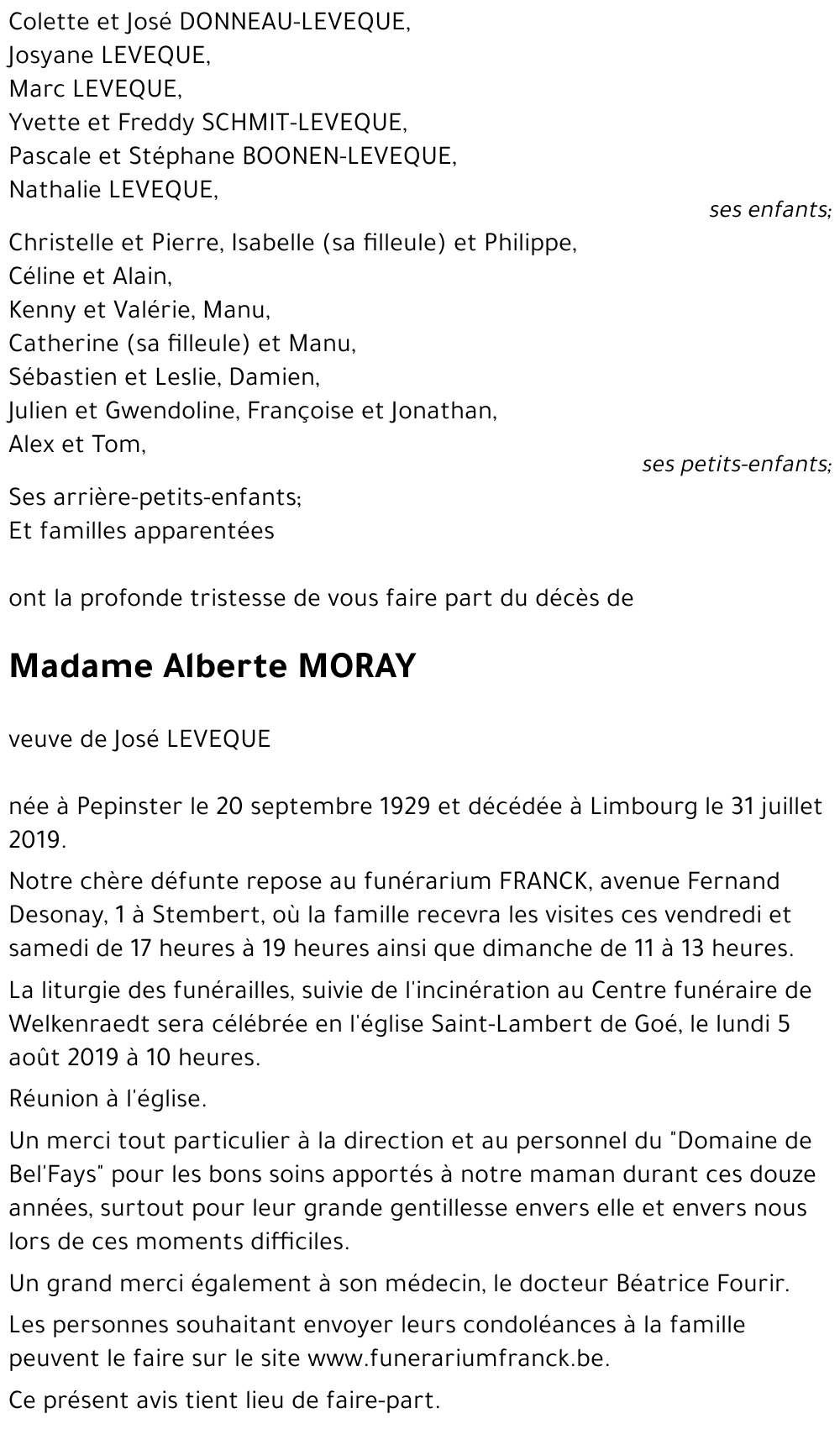 Alberte MORAY