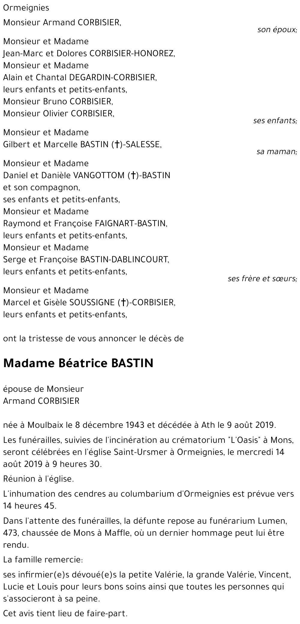 Béatrice BASTIN