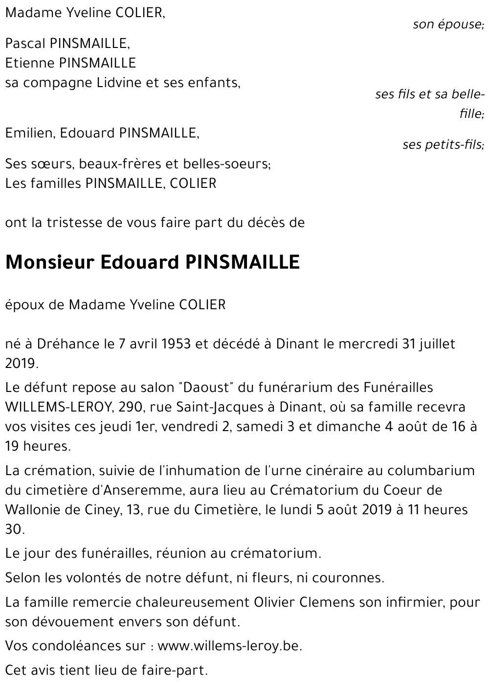 Edouard PINSMAILLE