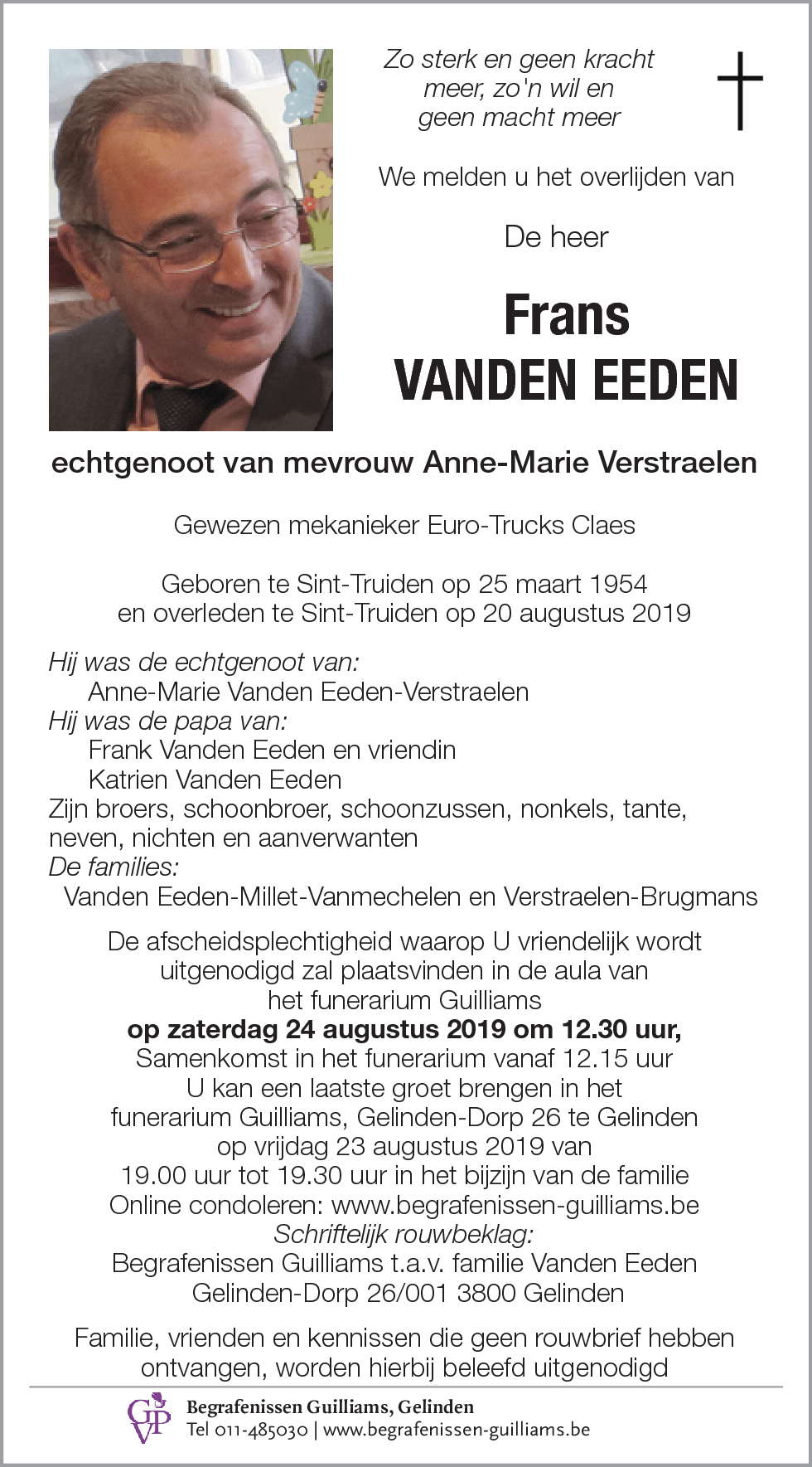 Frans Vanden Eeden