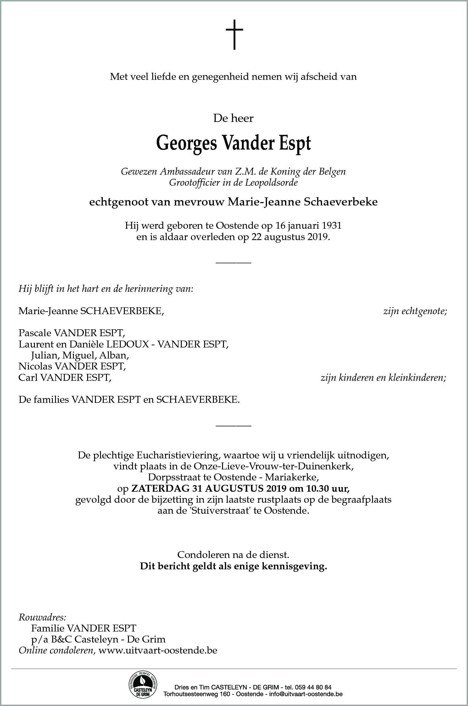 Georges Vander Espt