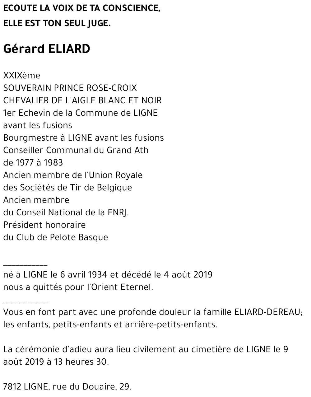 Gérard ELIARD