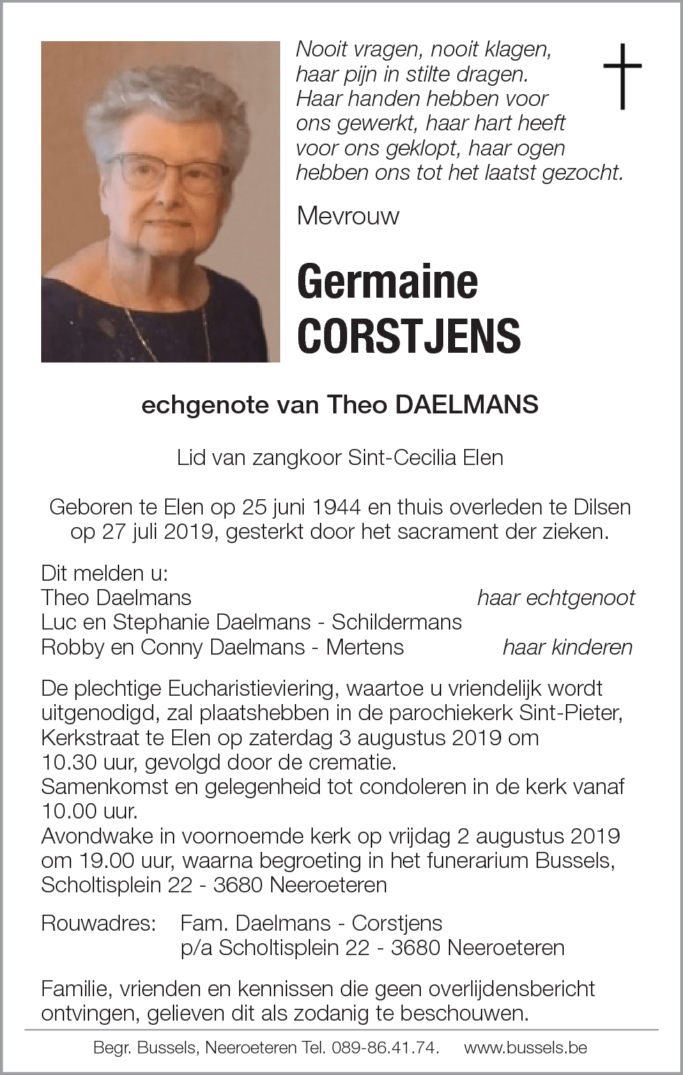 Germaine CORSTJENS