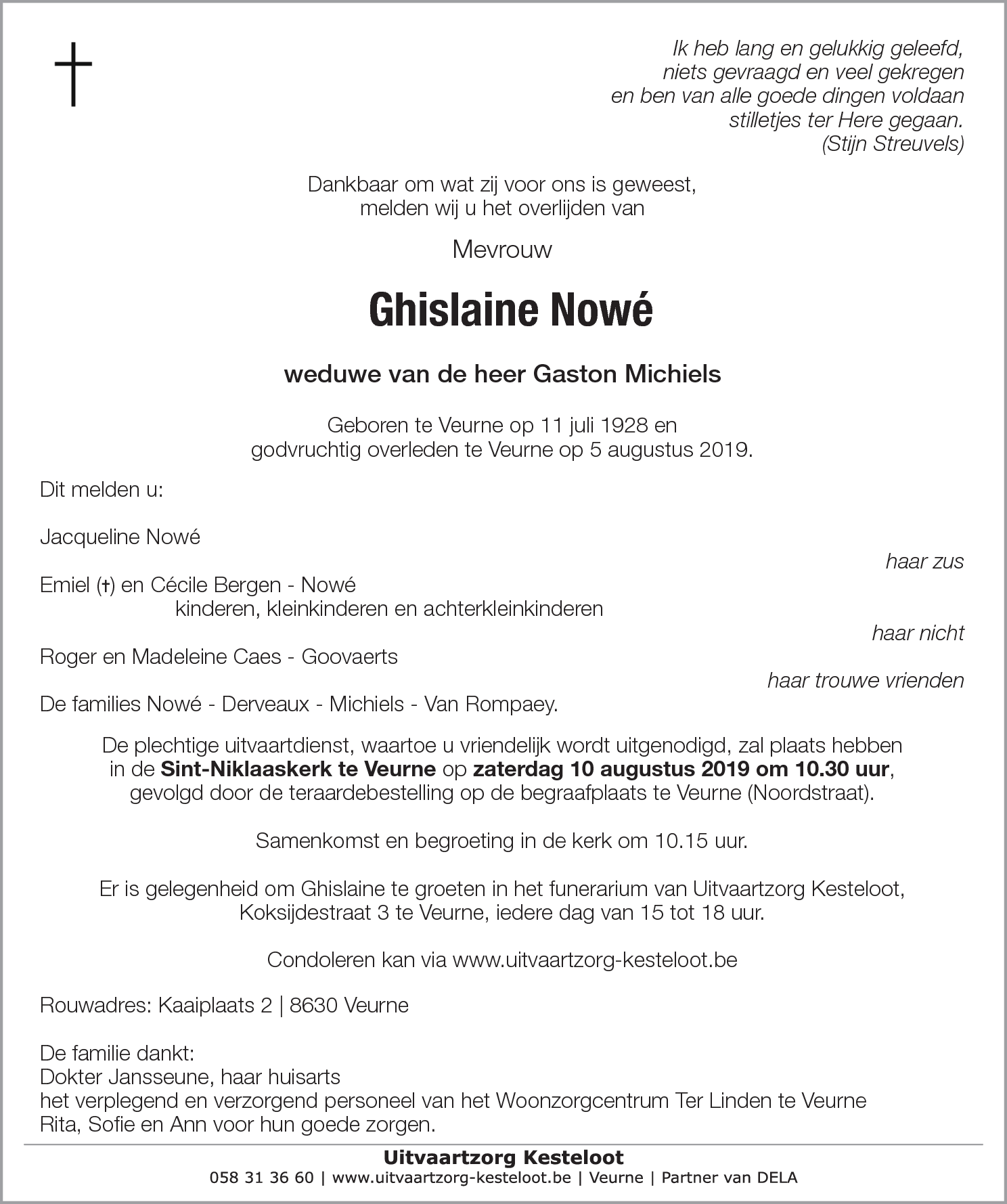 Ghislaine Nowé