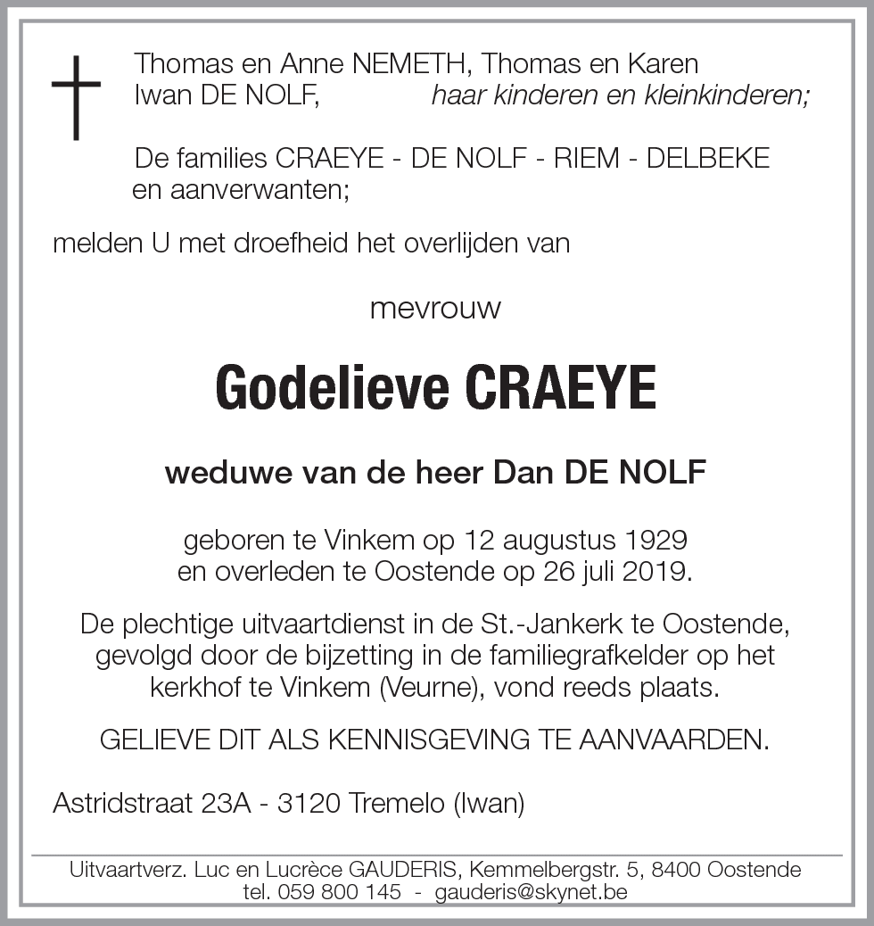 Godelieve CRAEYE
