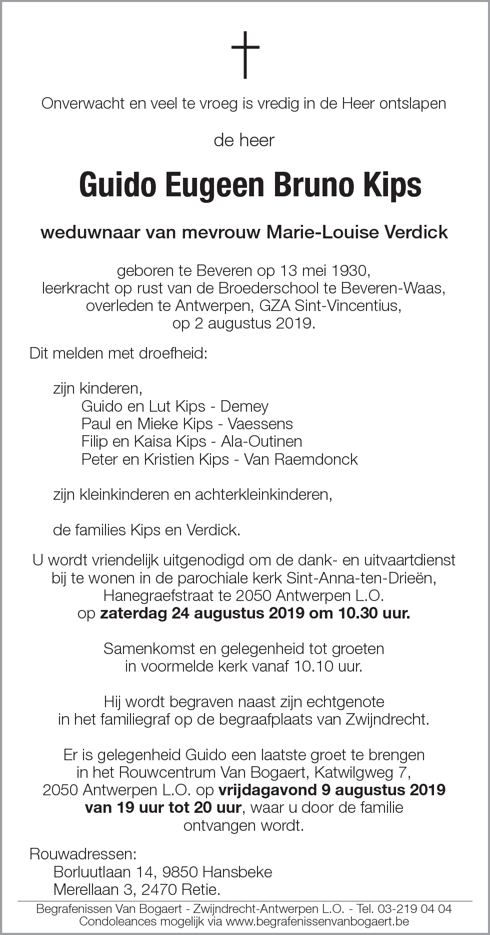 Guido Eugeen Bruno Kips