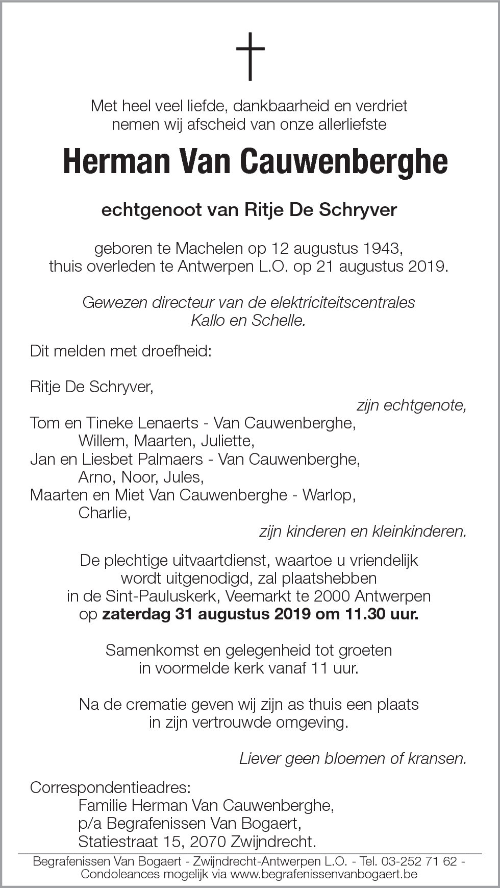 Herman Van Cauwenberghe