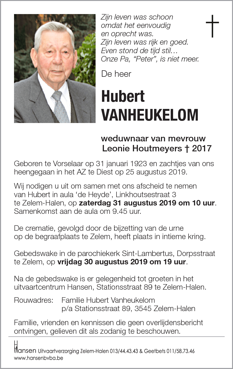 Hubert VANHEUKELOM