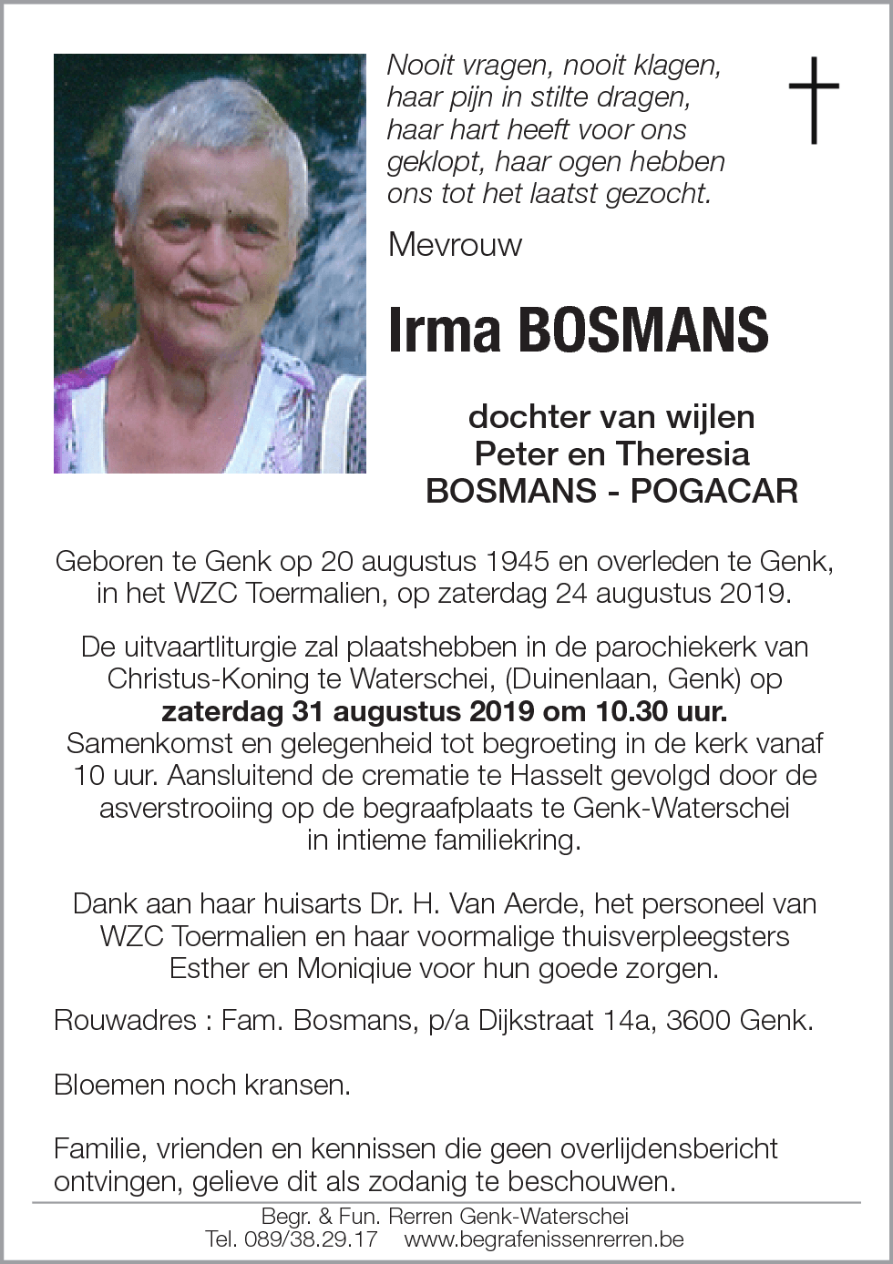 Irma BOSMANS