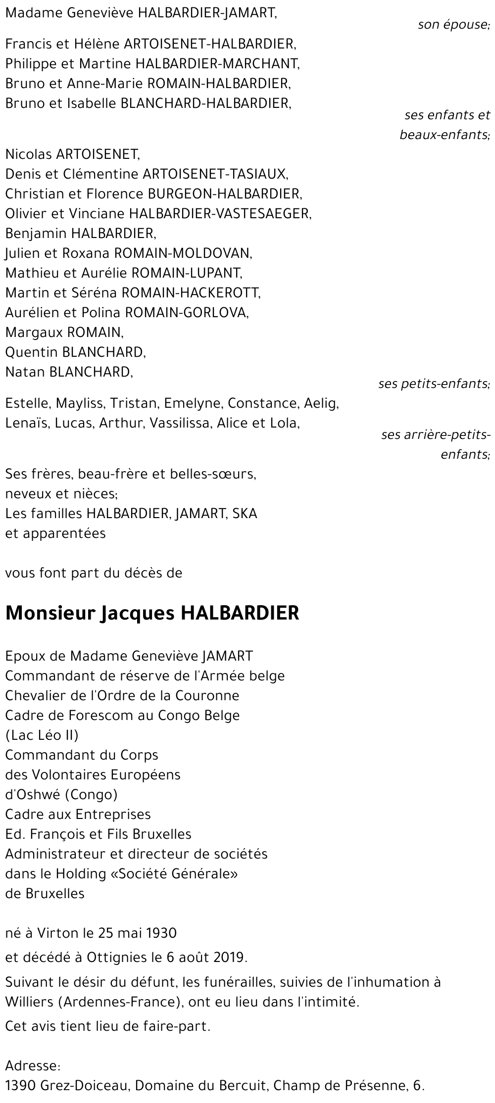 Jacques HALBARDIER