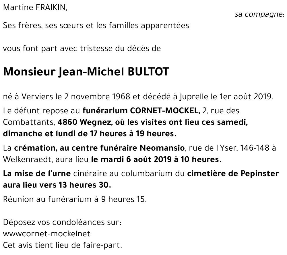 Jean-Michel BULTOT