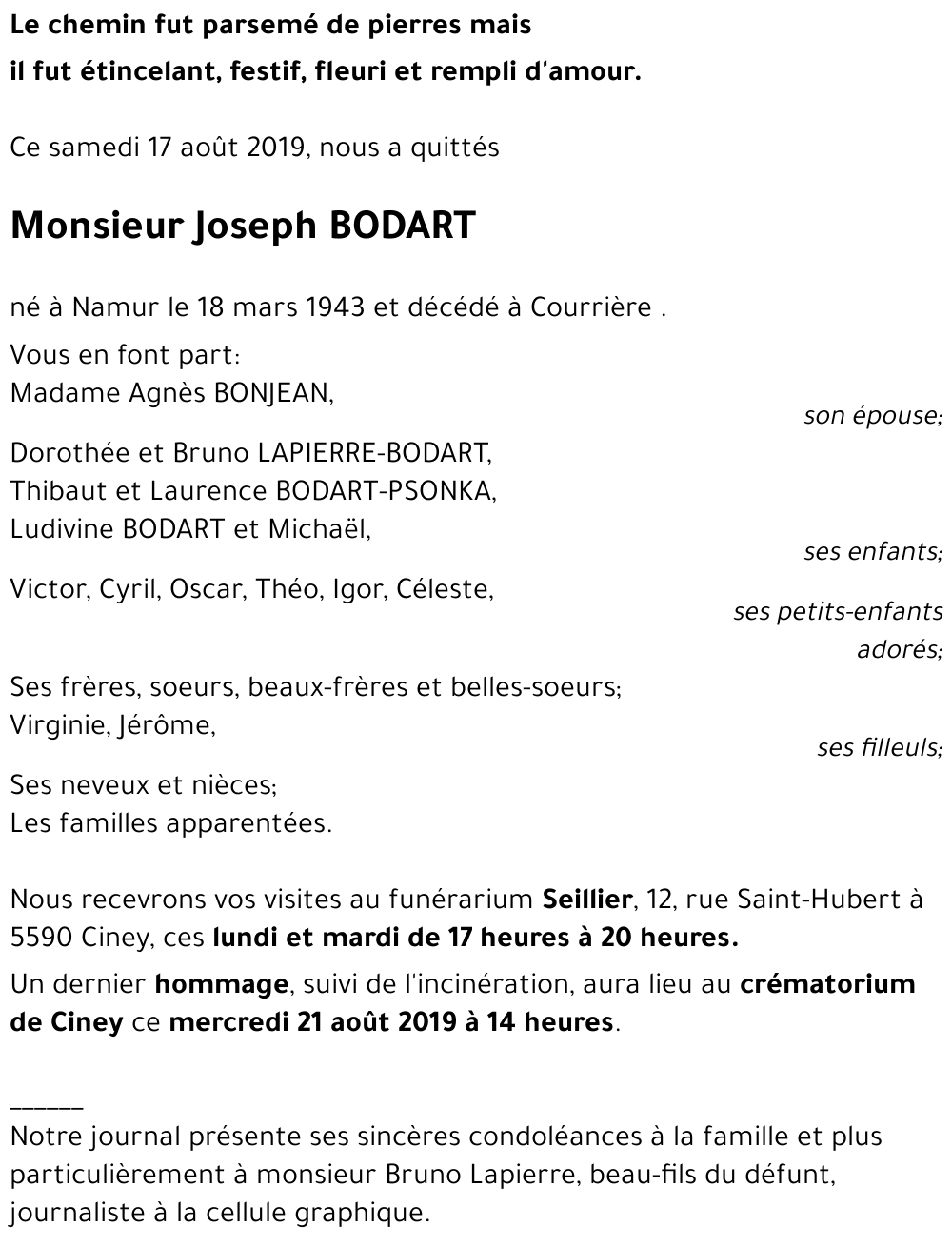 Joseph BODART