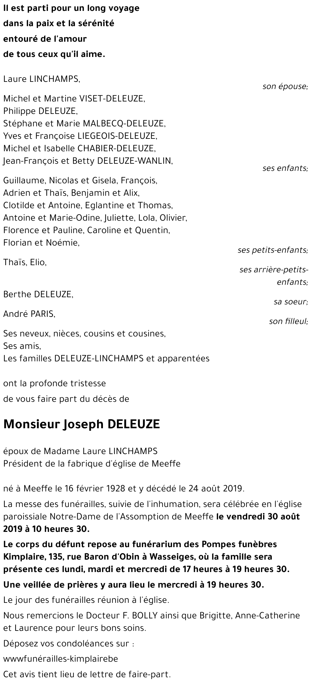 Joseph DELEUZE