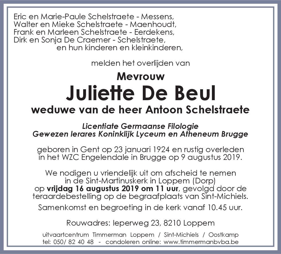 Juliette De Beul
