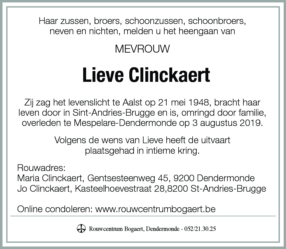 Lieve Clinckaert