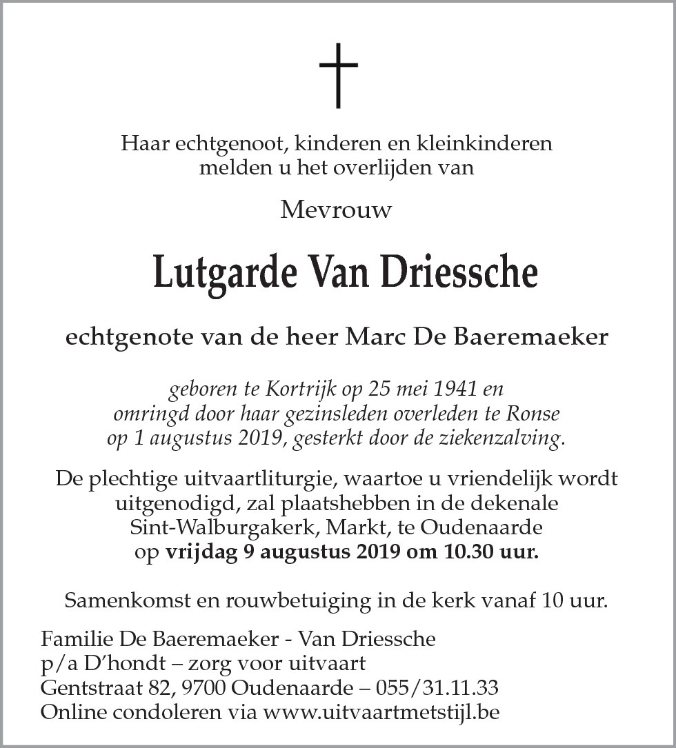 Lutgarde Van Driessche