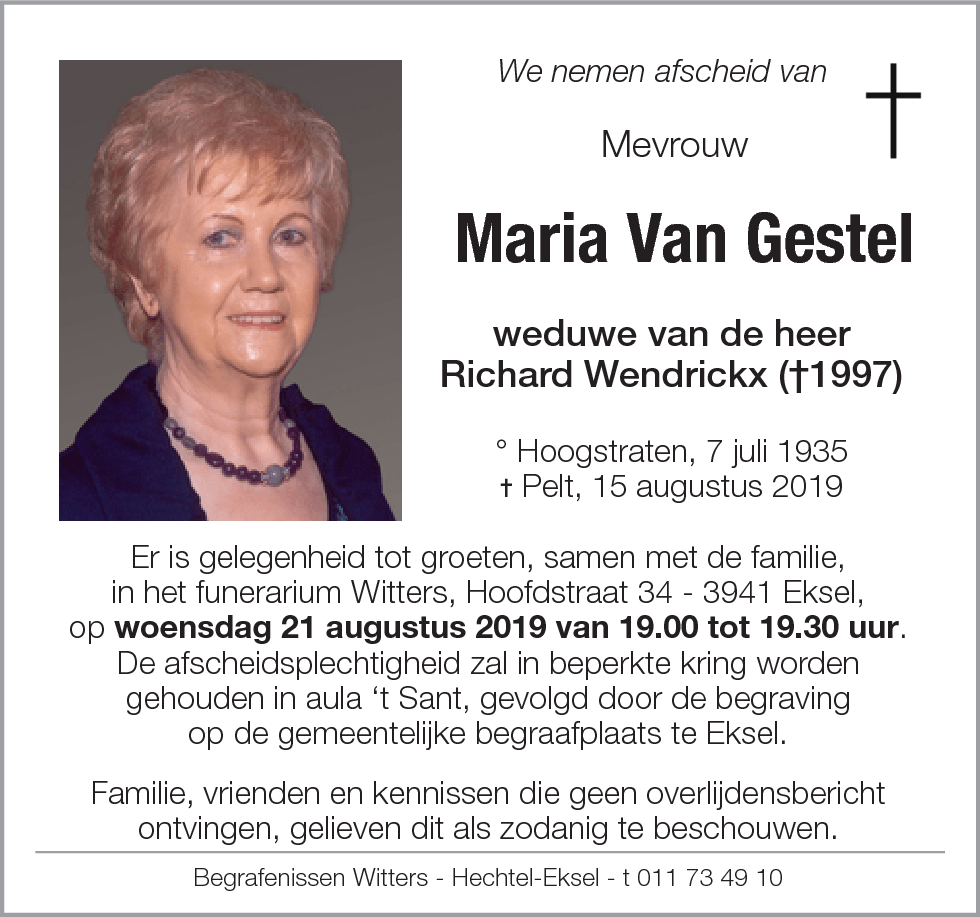 Maria Van Gestel