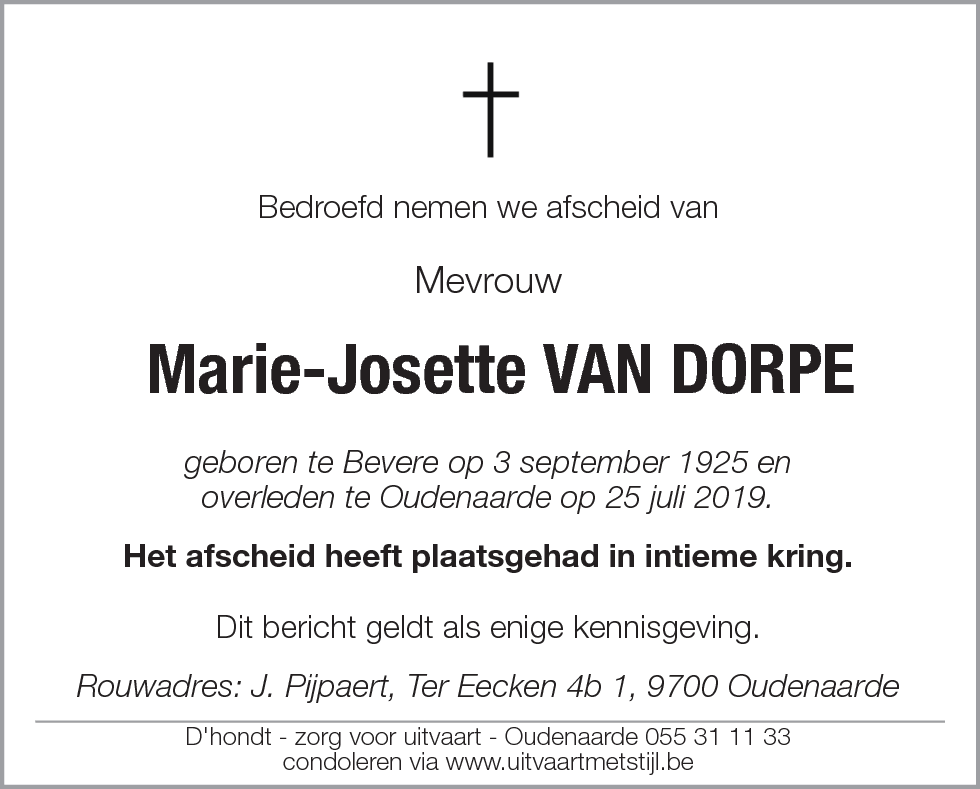 Marie-Josette Van Dorpe