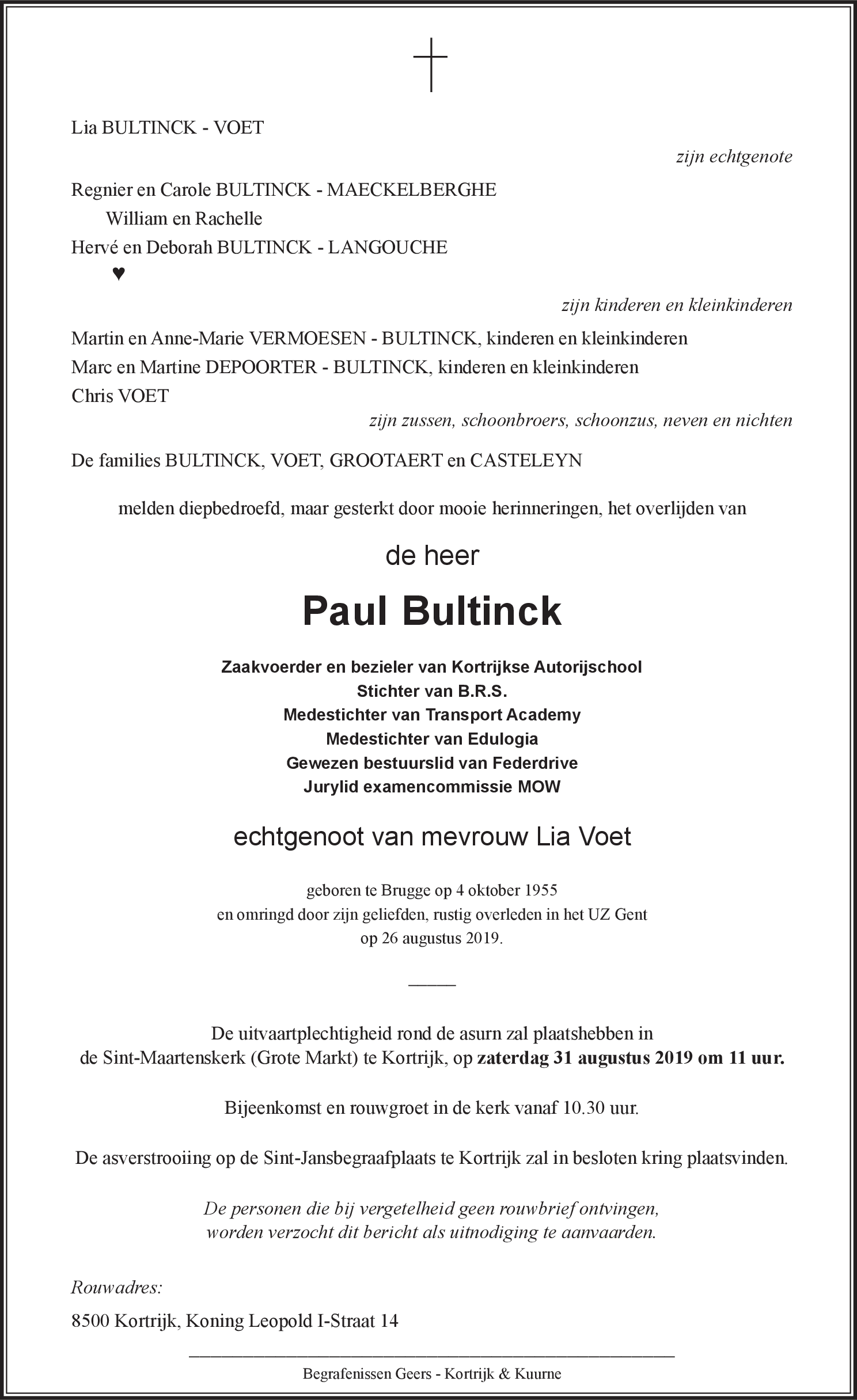 Paul BULTINCK