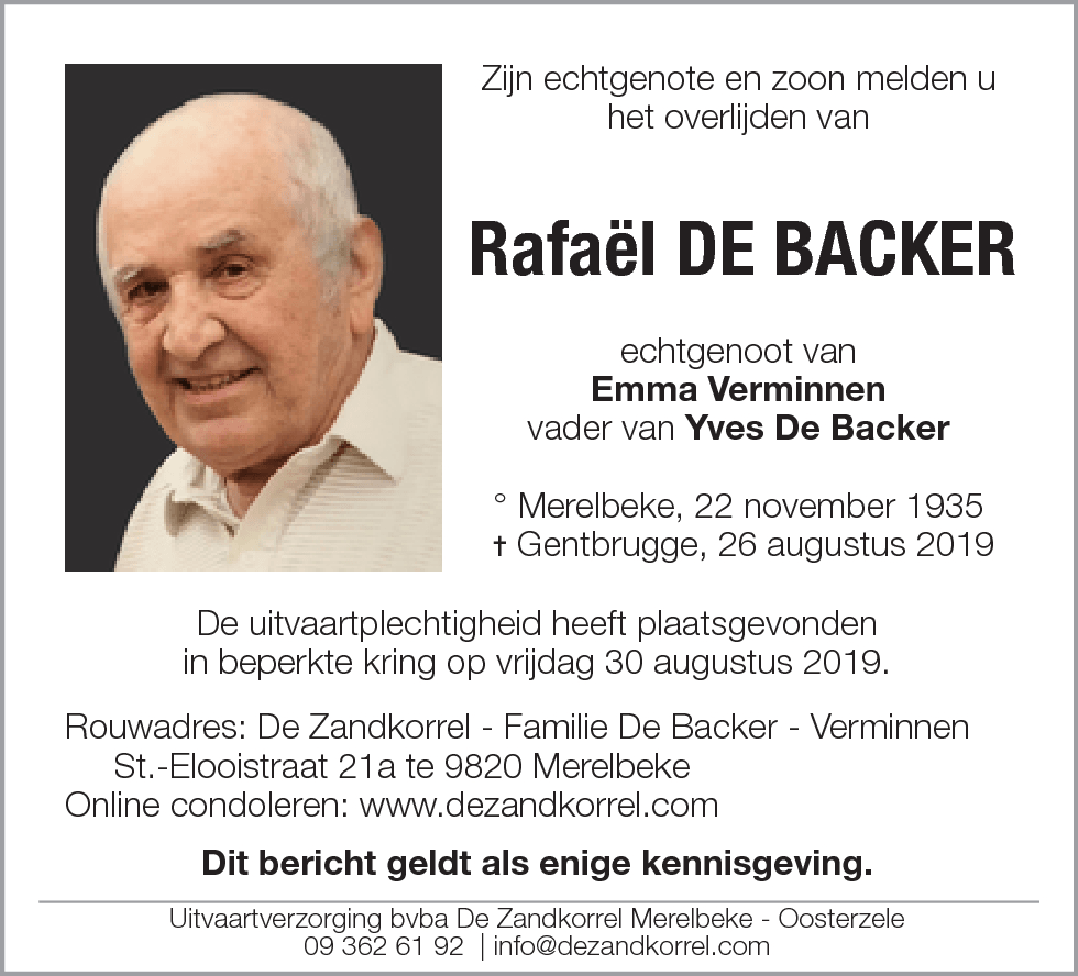 Rafaël De Backer