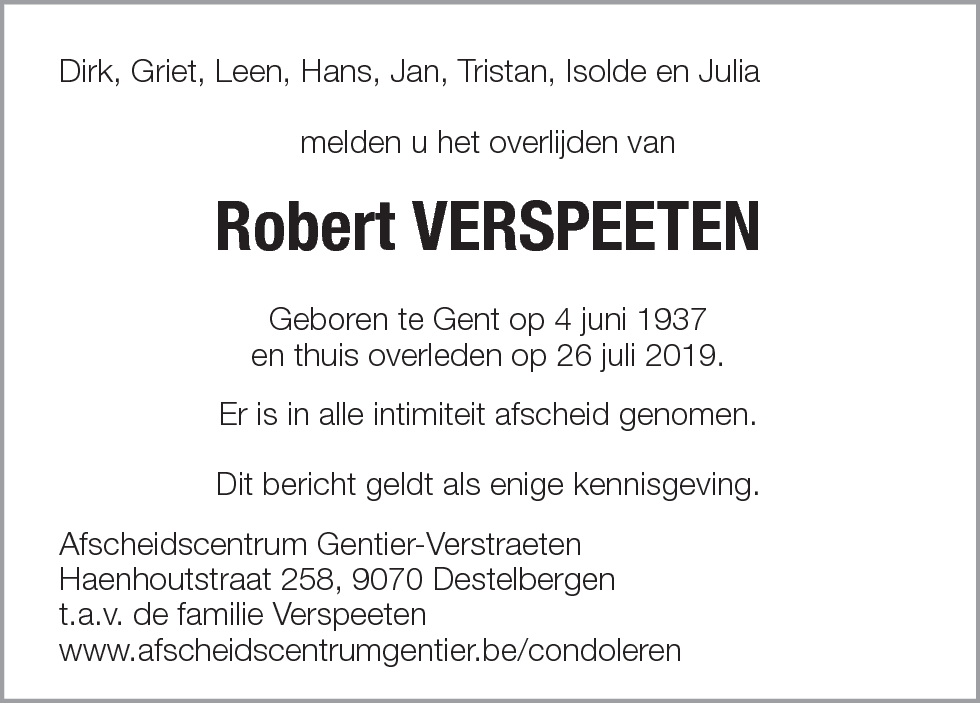 Robert Verspeeten