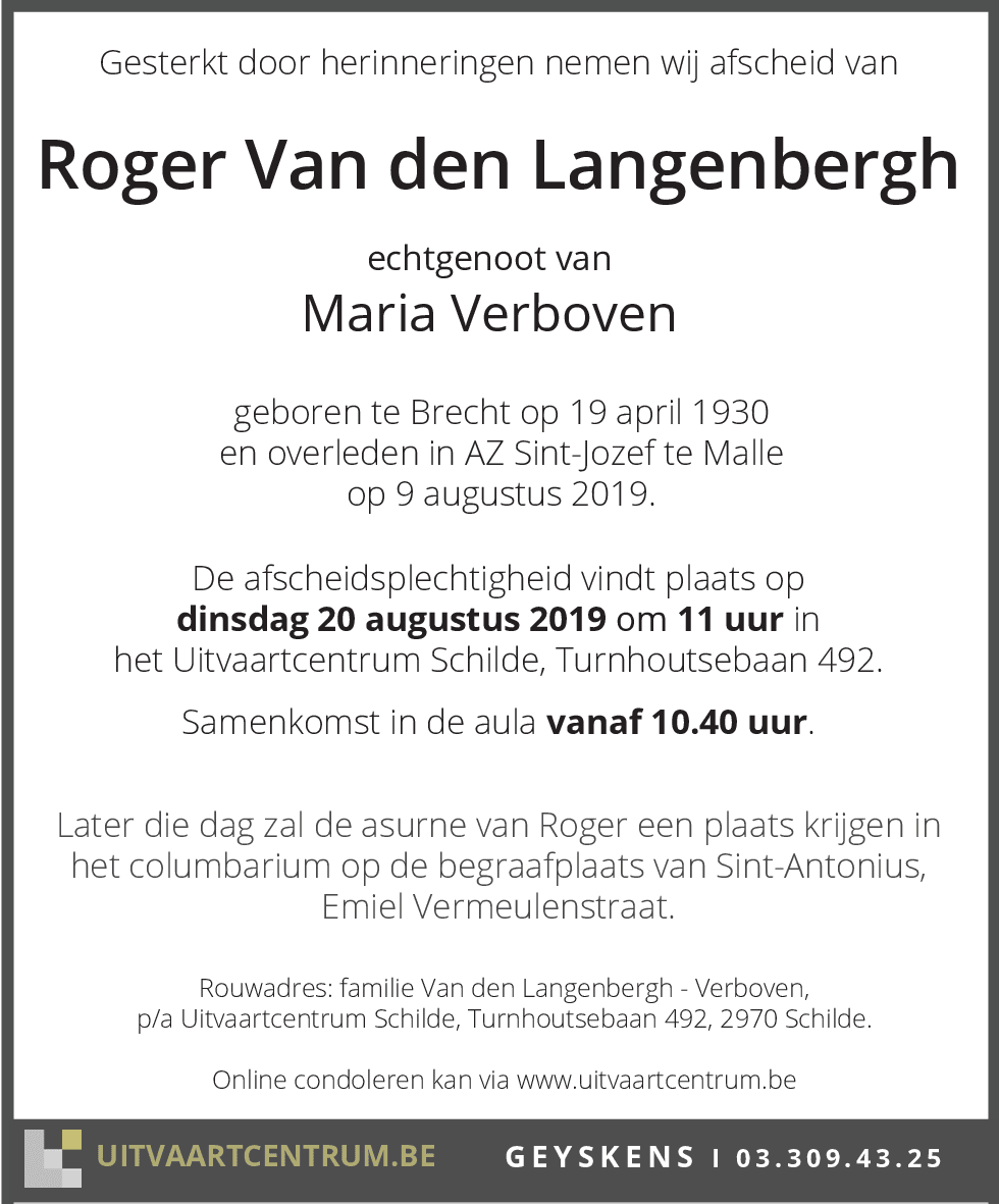 Roger Van den Langenbergh