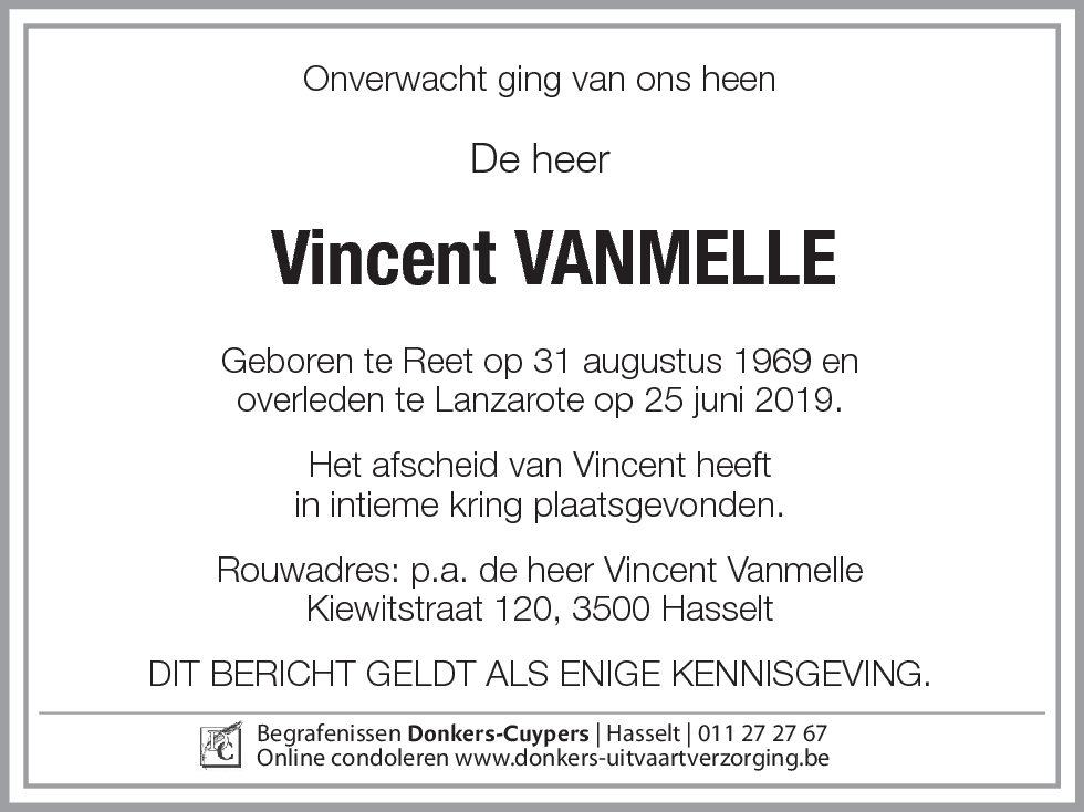 Vincent Vanmelle