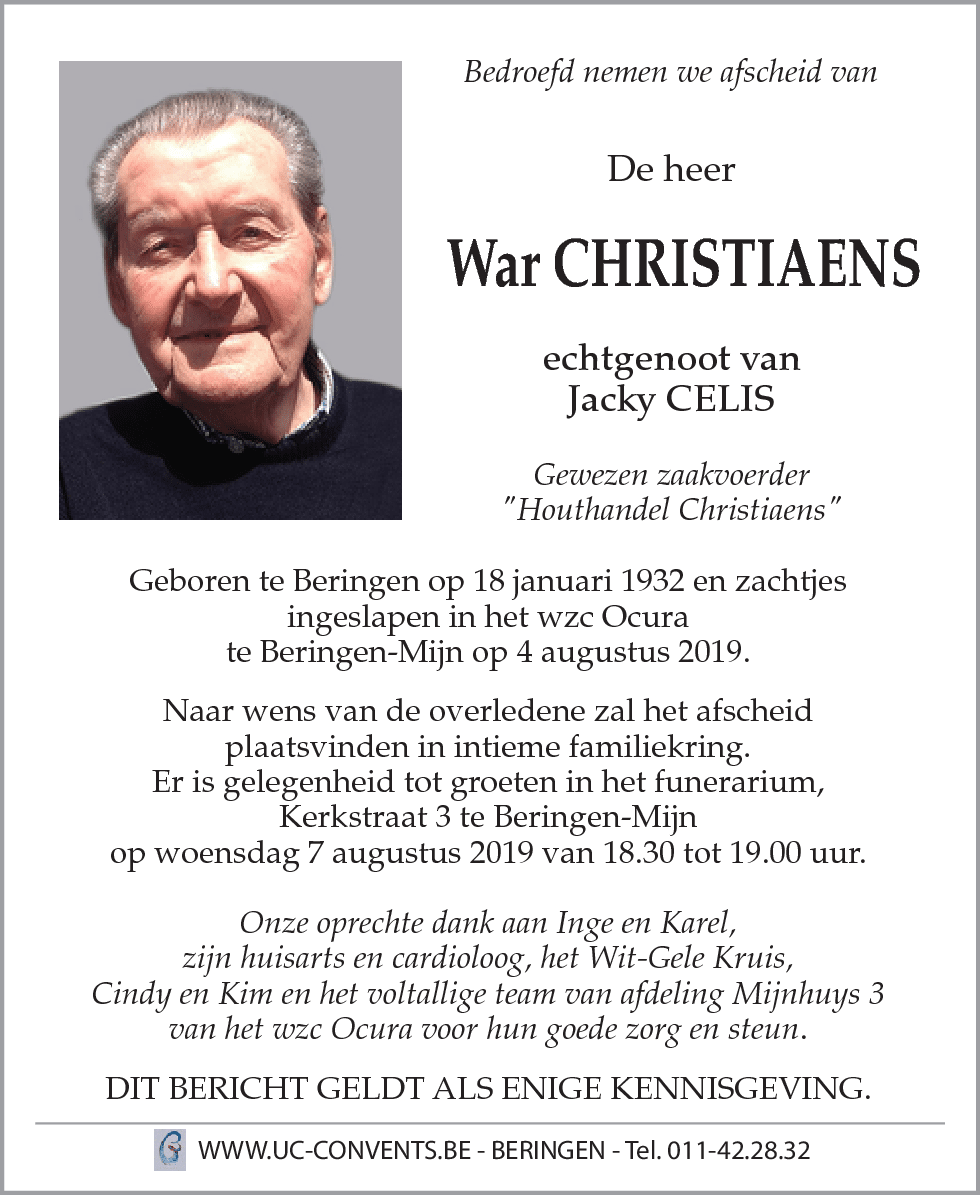 War Christiaens