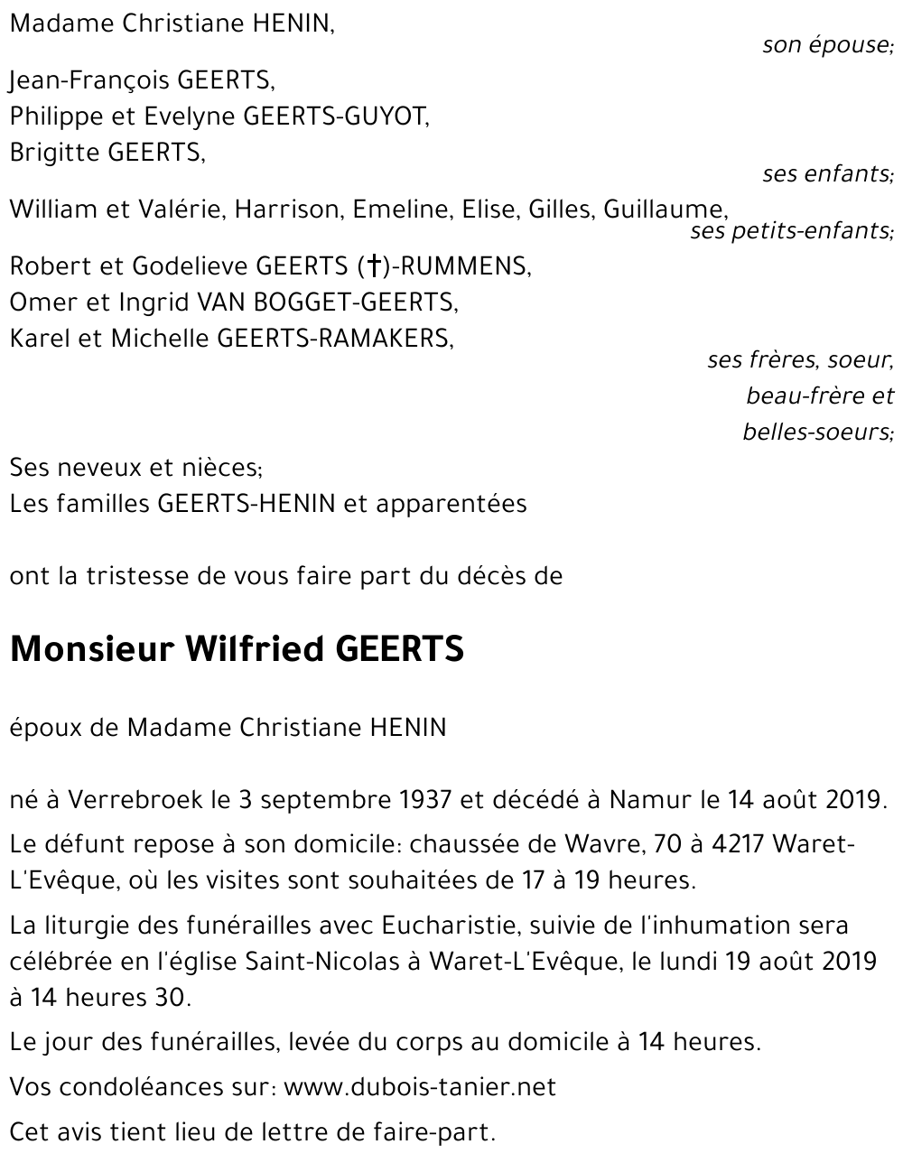 Wilfried GEERTS