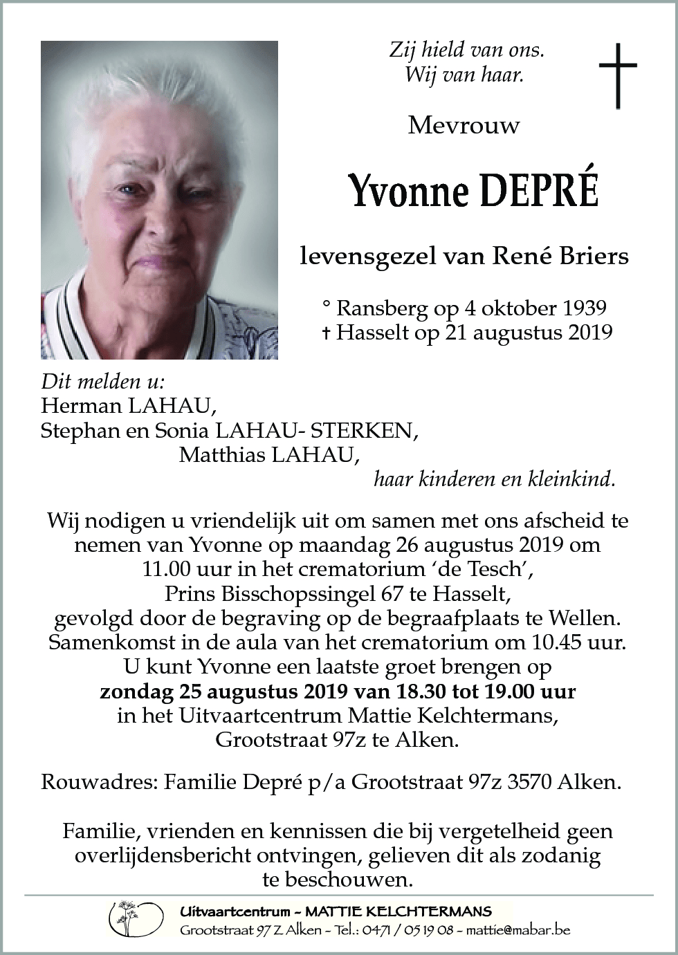 Yvonne Depré