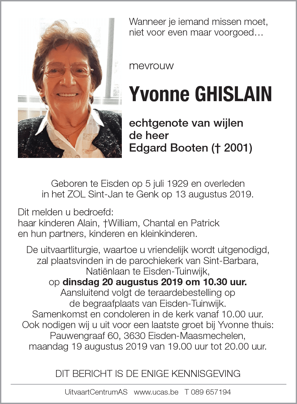 Yvonne Ghislain