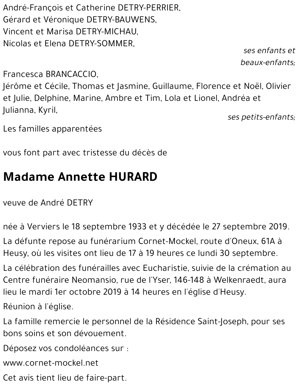 Annette HURARD