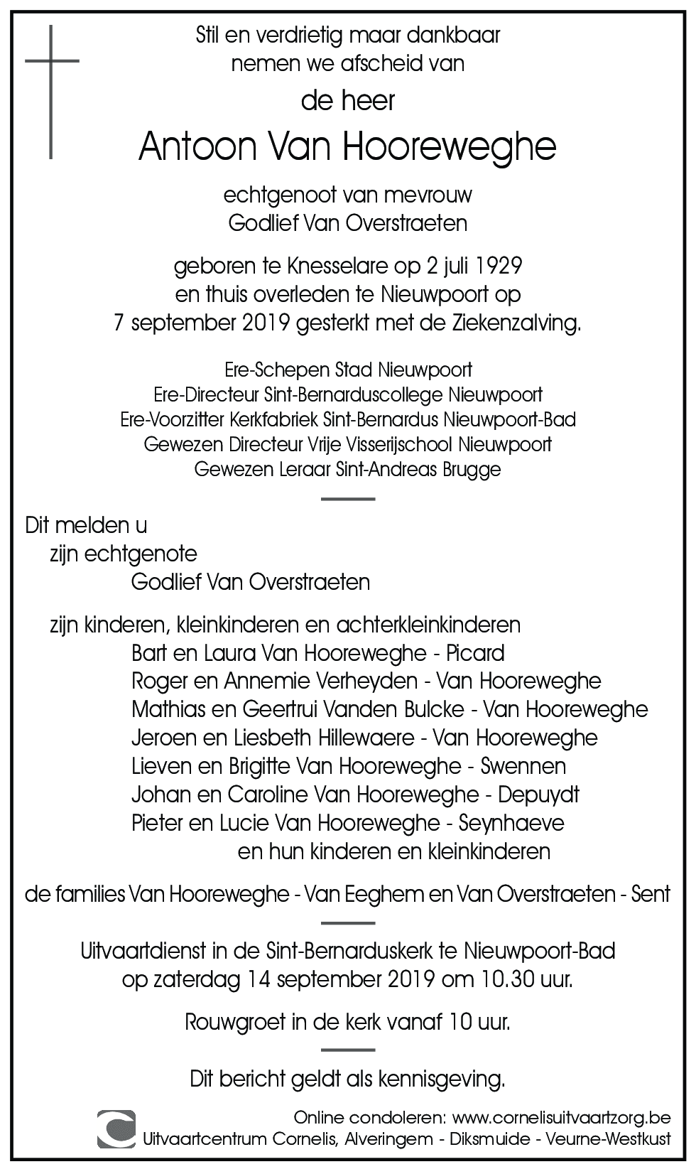 Antoon Van Hooreweghe