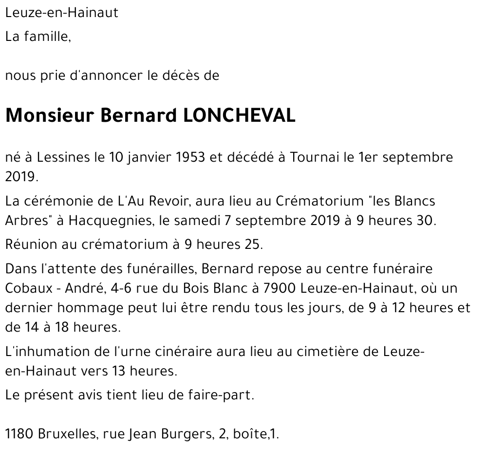 Bernard Loncheval