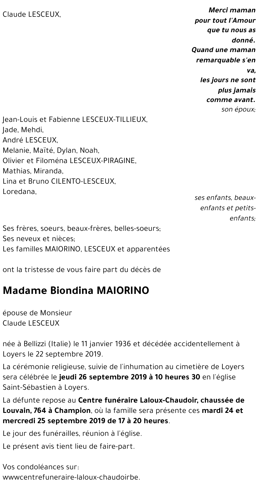 Biondina MAIORINO