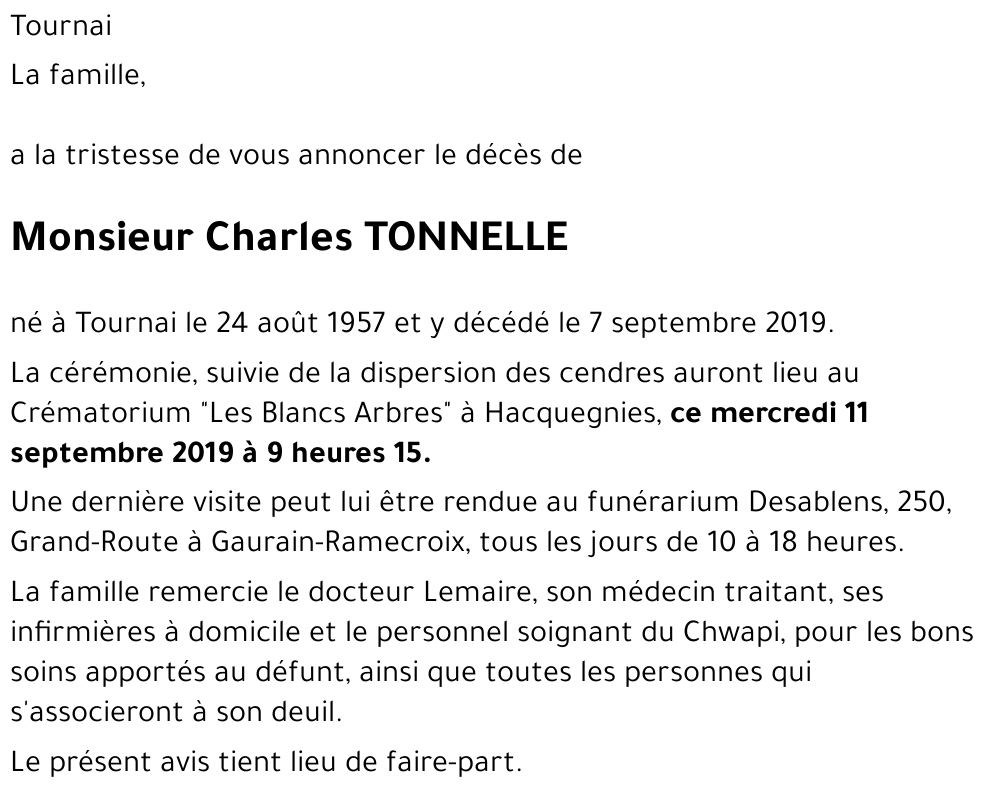 Charles TONNELLE