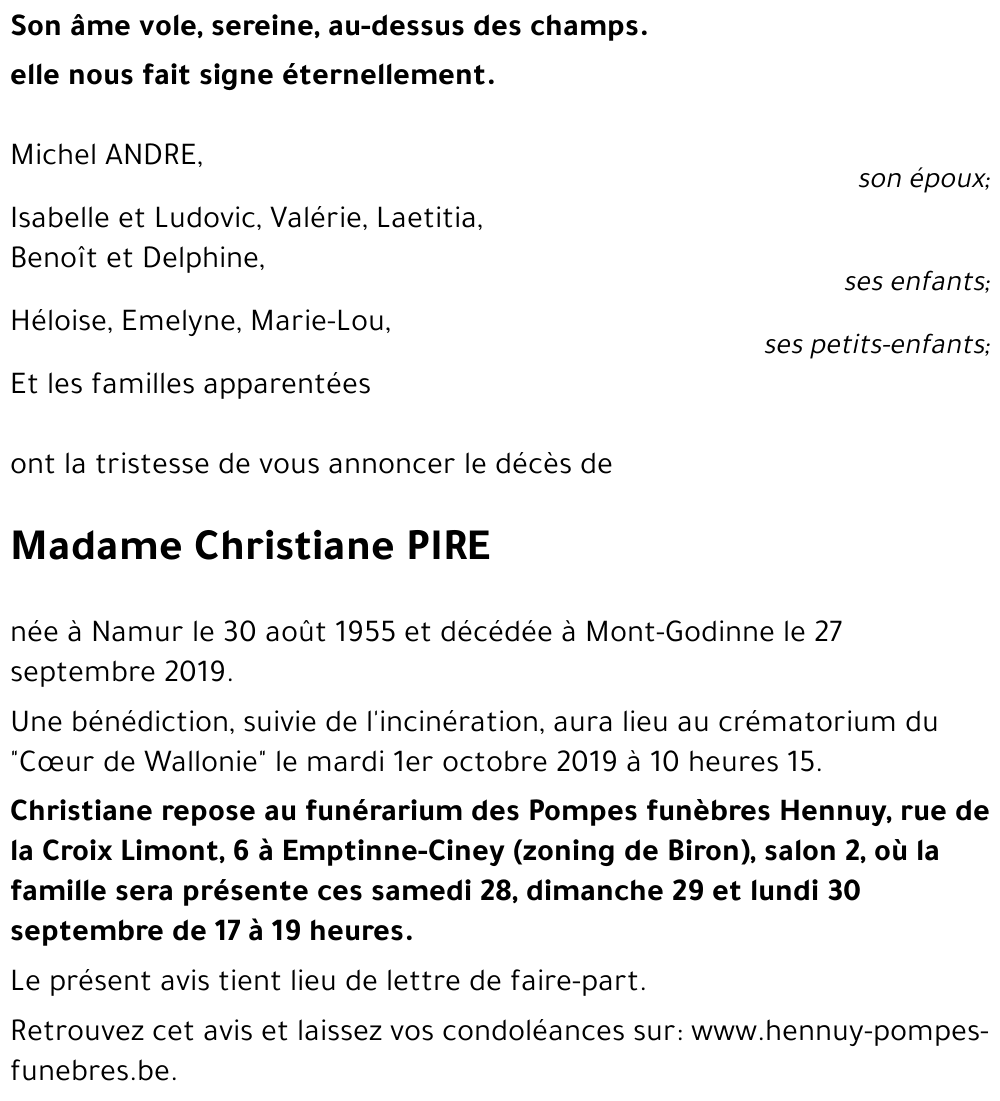 Christiane PIRE