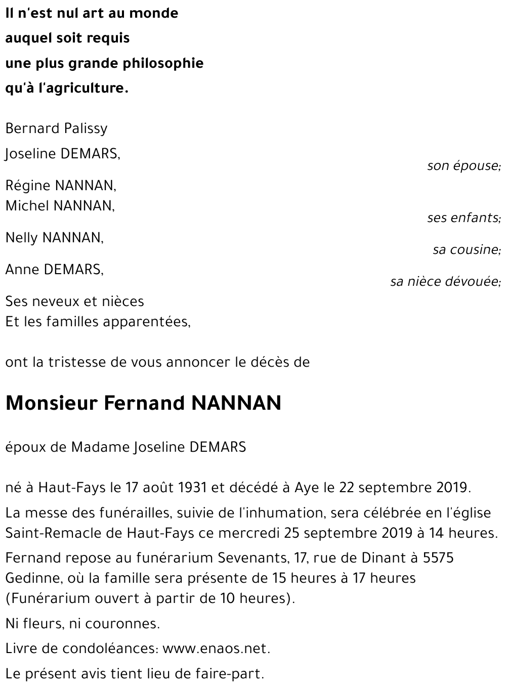 Fernand NANNAN