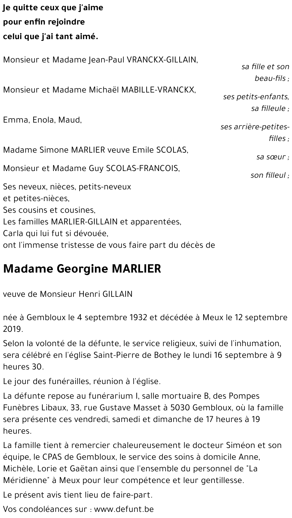 Georgine MARLIER
