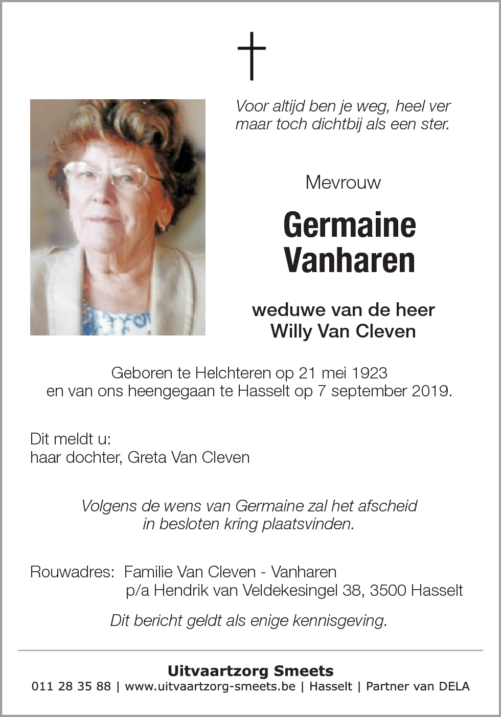 Germaine Vanharen