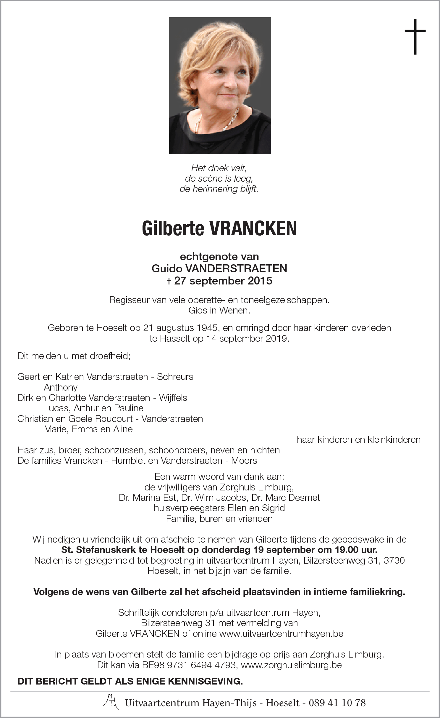 Gilberte VRANCKEN