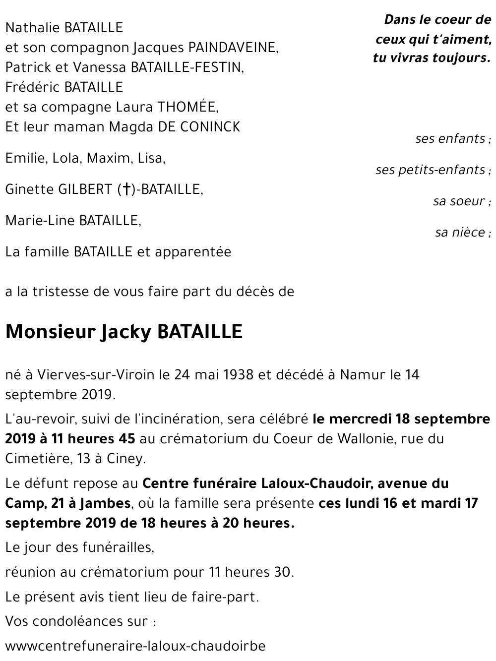 Jacky BATAILLE