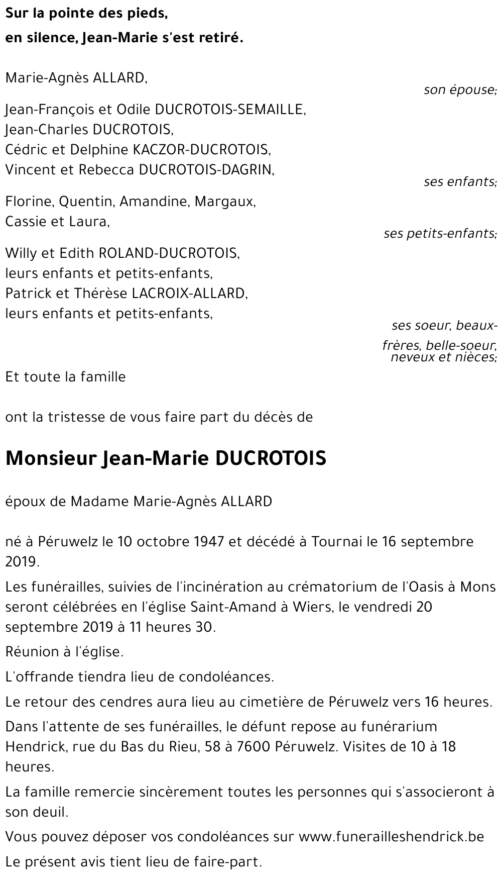 Jean-Marie DUCROTOIS