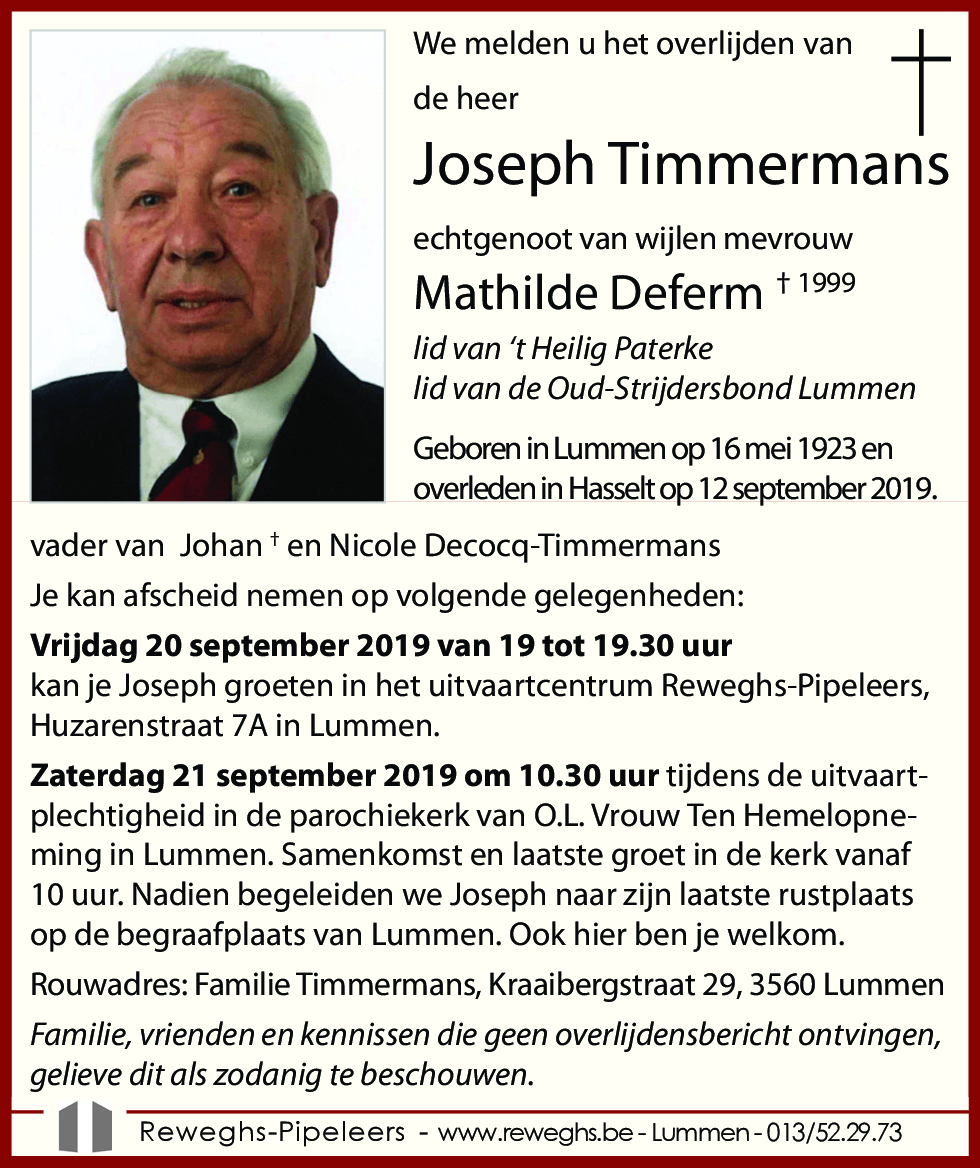 Joseph Timmermans