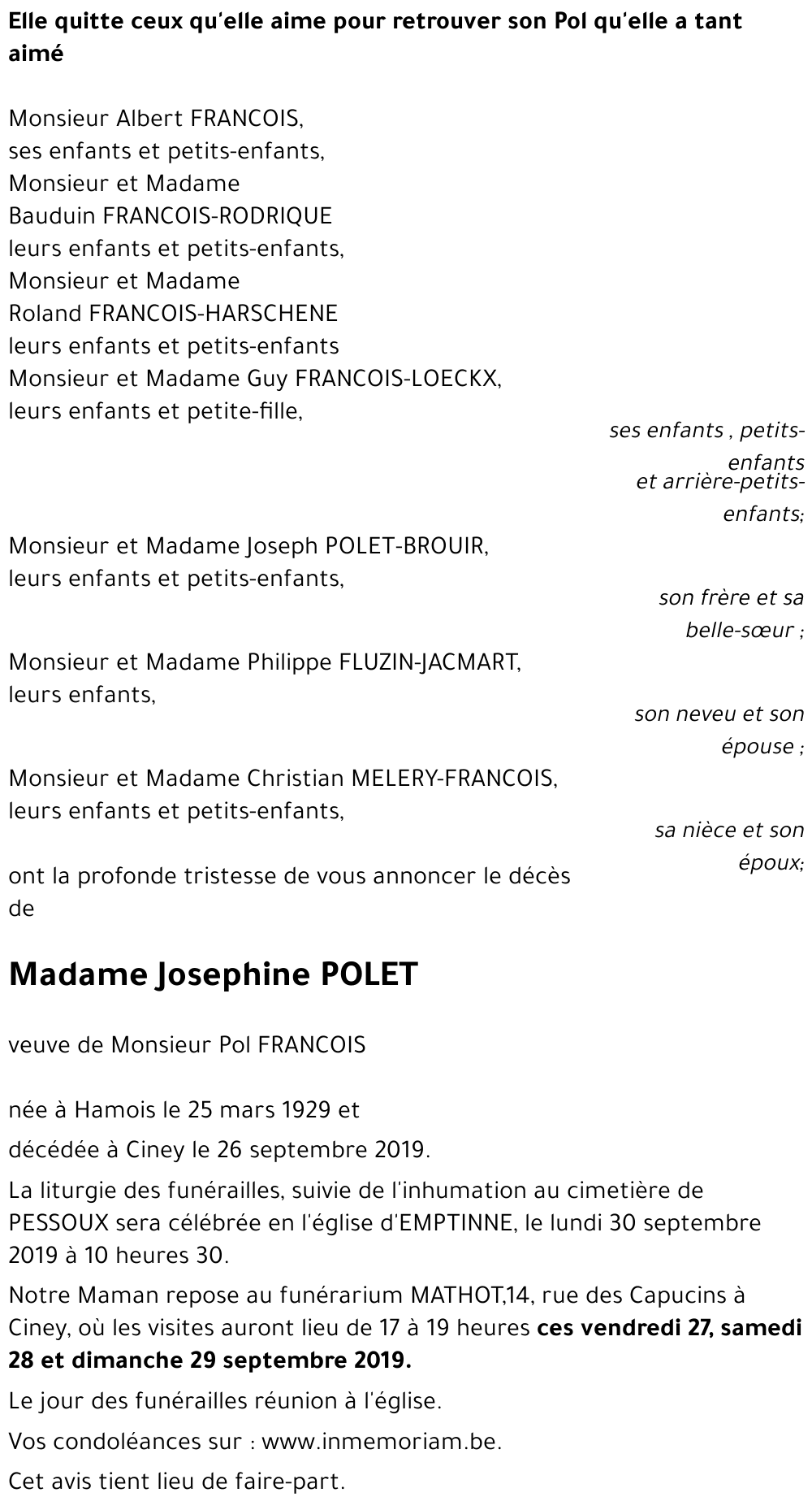 Josephine POLET